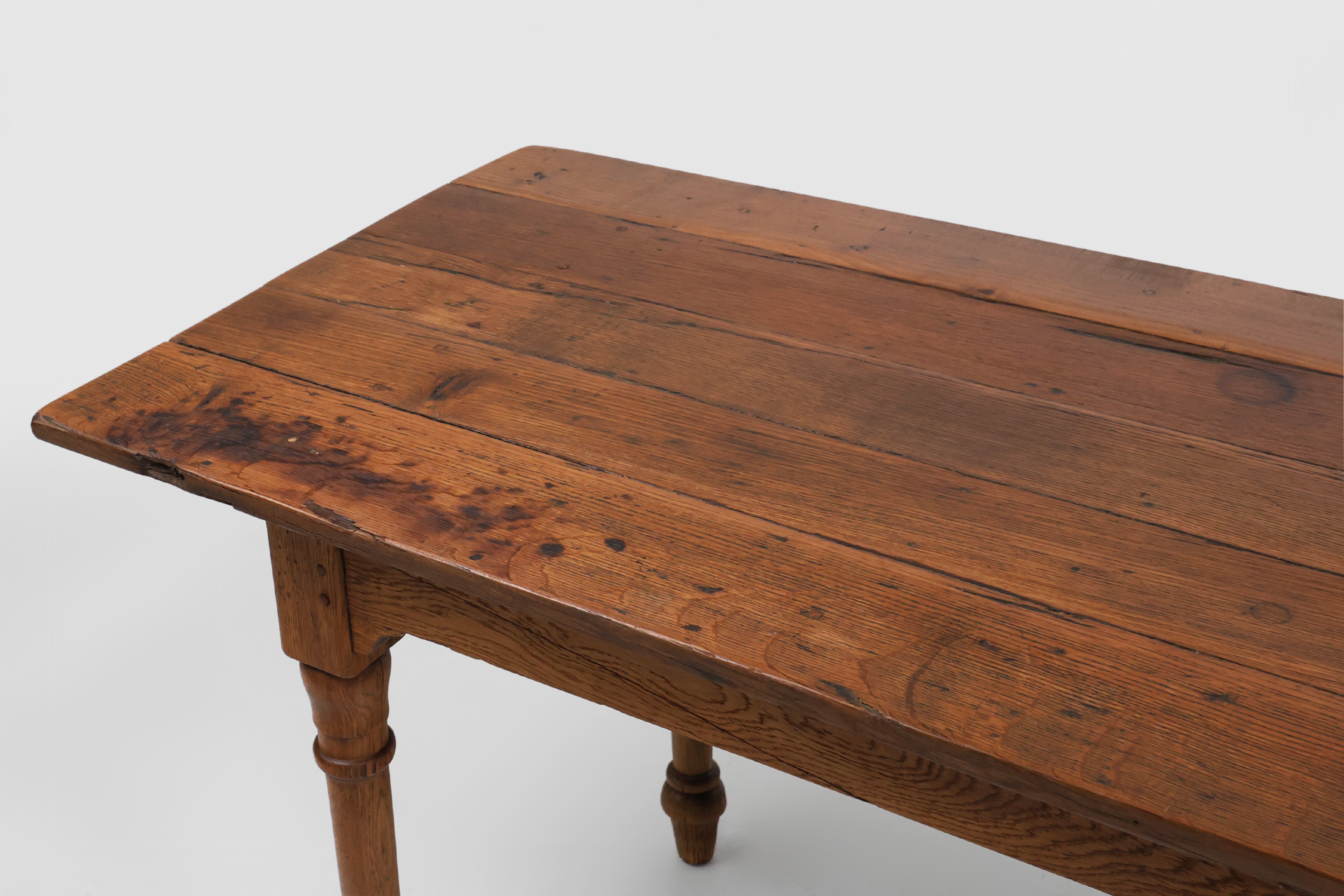 Rustic farmhouse table in pine wood, France ca. 1850thumbnail